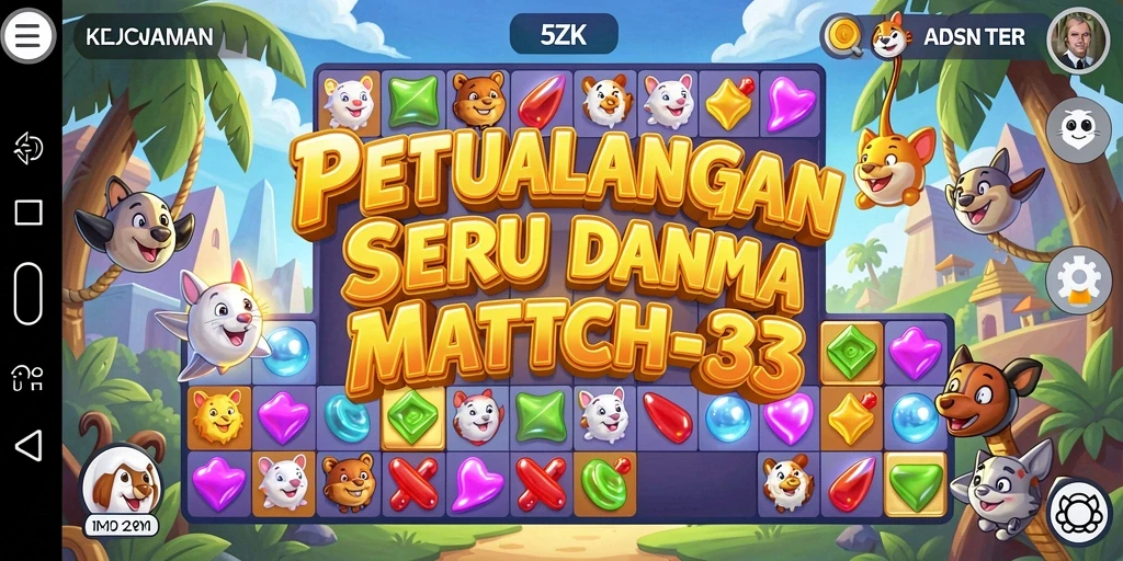 Tampilan gameplay 5ZK yang penuh warna dan seru.