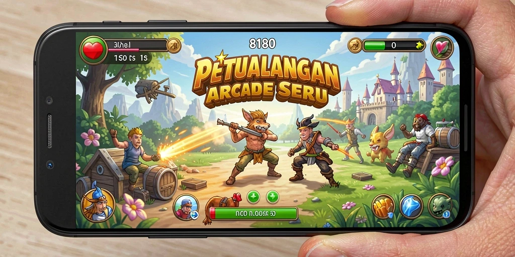 Tampilan menarik gameplay 8180 yang penuh aksi.