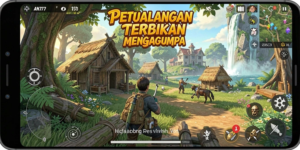 Gameplay menarik di dunia terbuka AN777.