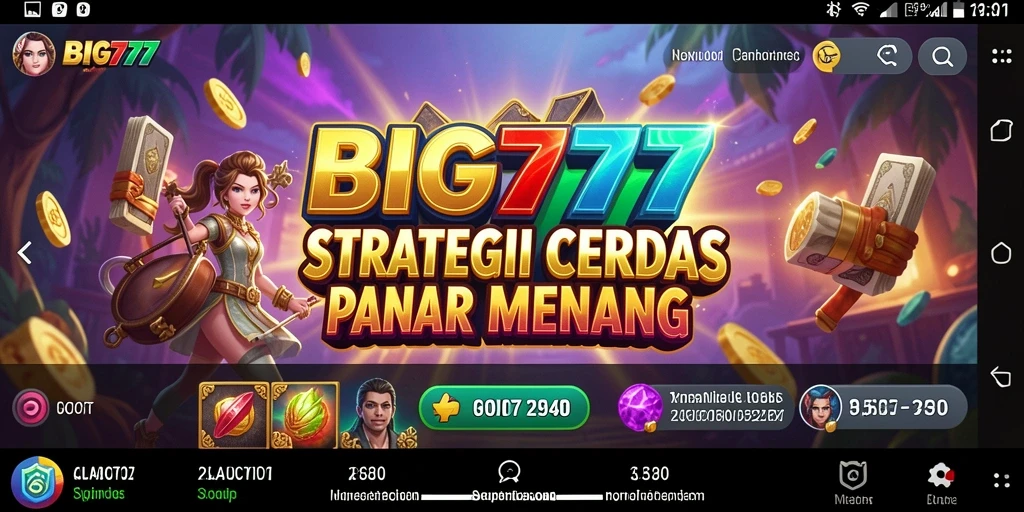 Tampilan gameplay strategi yang mendebarkan dari BIG777.