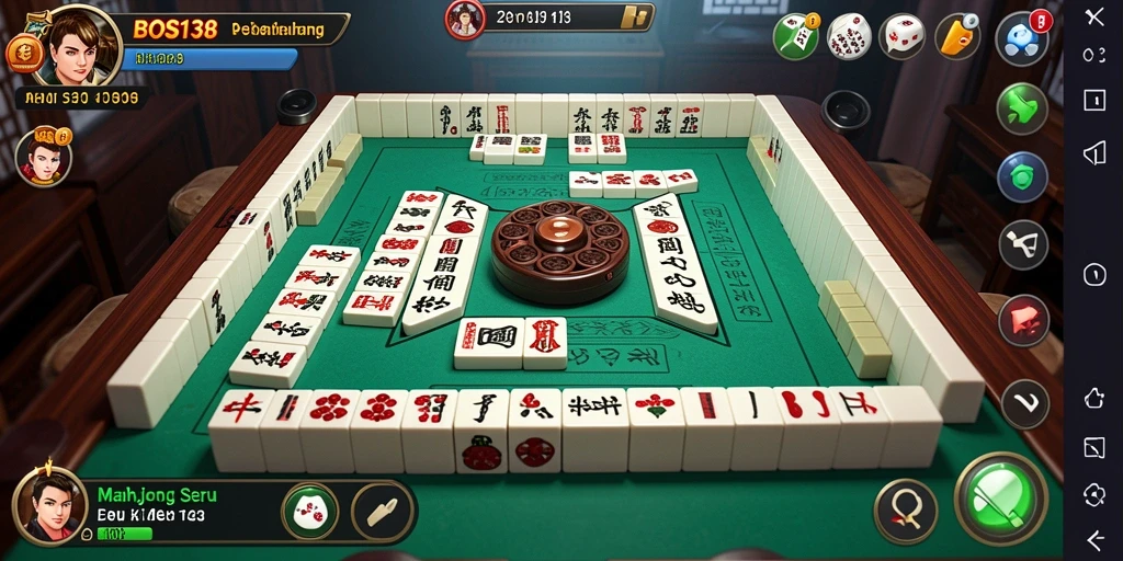 Screenshot gameplay Mahjong yang menarik di BOS138