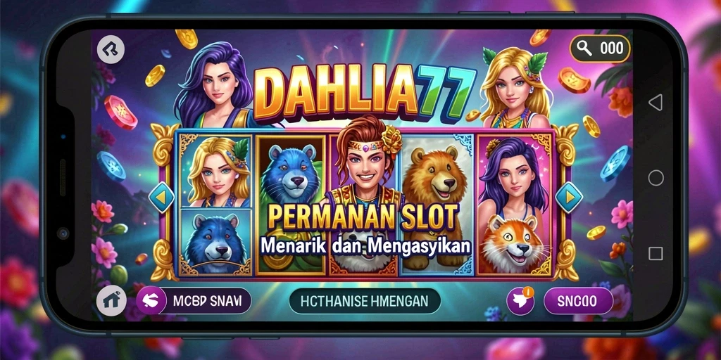 Tampilan gameplay DAHLIA77 yang menarik di mesin Slot.
