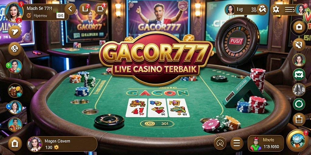 Tampilan screenshot GACOR777 dengan dealer langsung dan permainan yang mendebarkan.