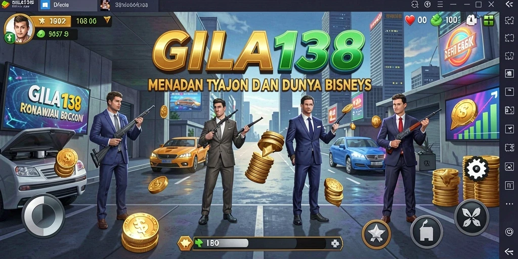 Screenshot GILA138 menunjukkan gameplay Tycoon yang seru dan menantang.