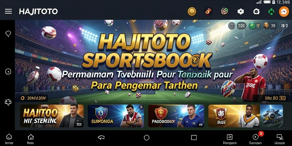 Tampilan antarmuka utama HAJITOTO dengan fitur taruhan olahraga.
