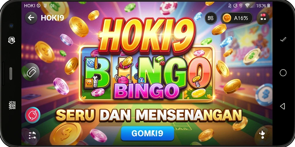 Screenshot gameplay HOKI9 menampilkan suasana seru bermain Bingo.