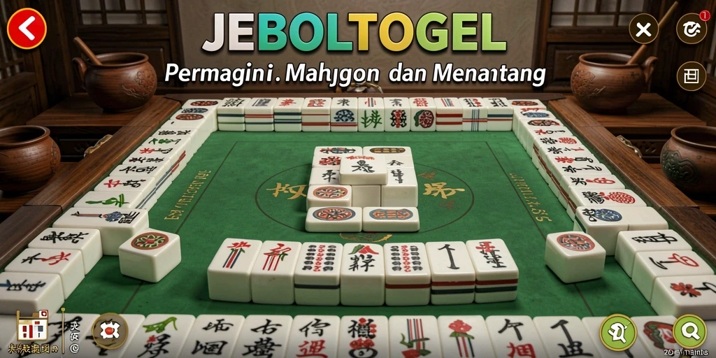 Screenshot gameplay Mahjong di JEBOLTOGEL yang menarik.