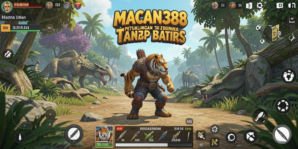 Screenshot gameplay menunjukkan dunia terbuka yang luas dan indah.