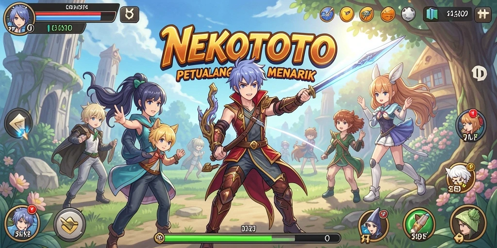 Gameplay NEKOTOTO yang memikat dalam dunia Anime.