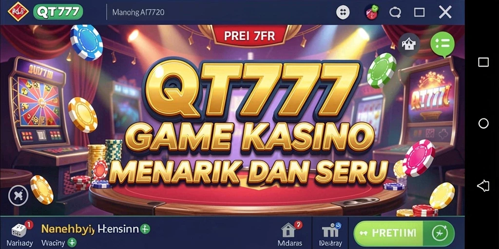 Tampilan gameplay Kasino QT777 yang seru dan menarik.