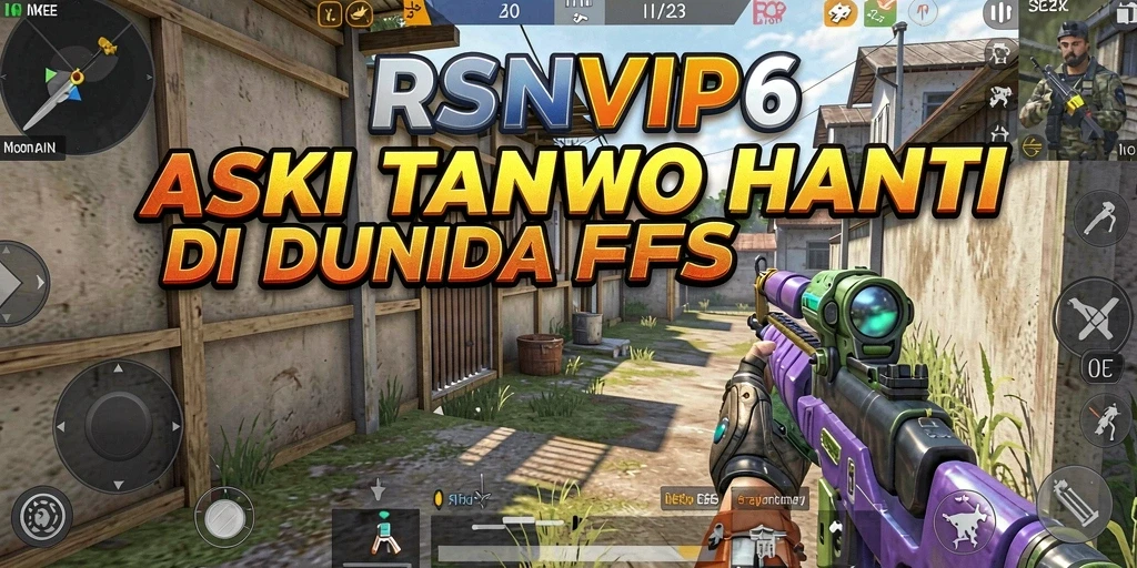Screenshot gameplay RSNVIP6 menampilkan aksi seru dalam pertempuran FPS.