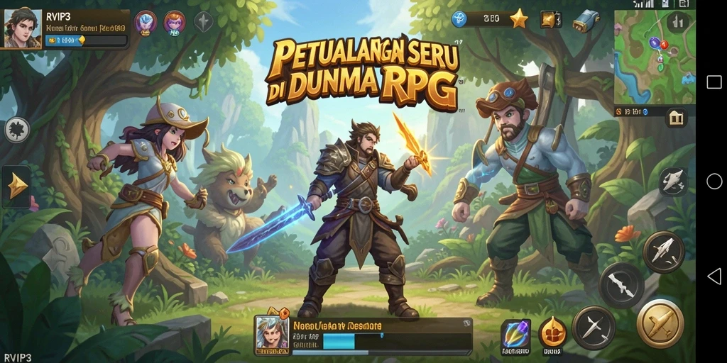 Tampilan gameplay RVIP3 yang memukau dan seru.