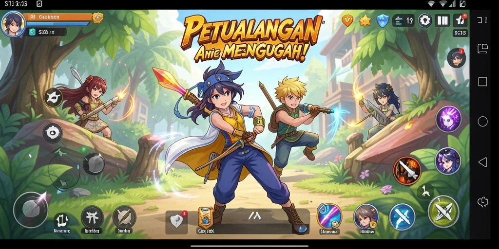 Tampilan gameplay yang menakjubkan dari S13 di dunia Anime.