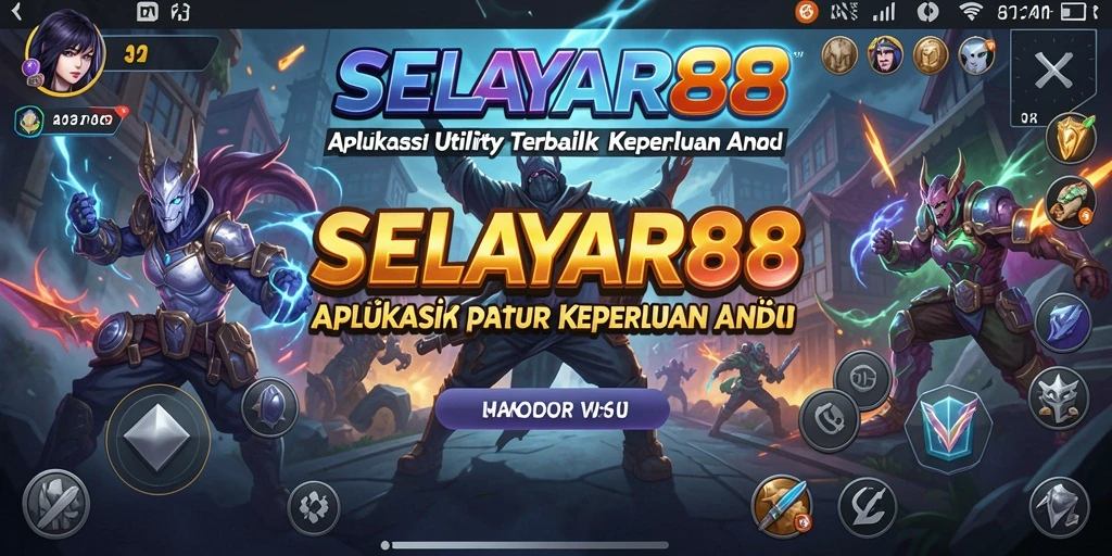 Tampilan antarmuka aplikasi SELAYAR88 yang modern dan fungsional.