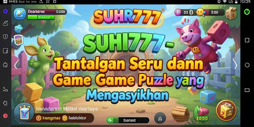 Tampilan gameplay menarik di SUHU777 saat menyelesaikan puzzle.