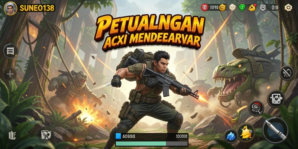 Tangkapan layar menampilkan gameplay mendebarkan SUNEO138.