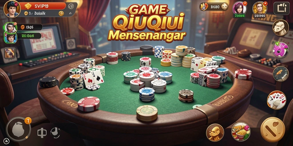Gameplay seru dalam SVIP9 yang menampilkan strategi QiuQiu.