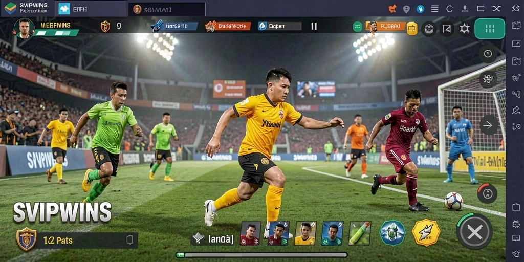 Gameplay seru SVIPWINS yang menampilkan berbagai olahraga.