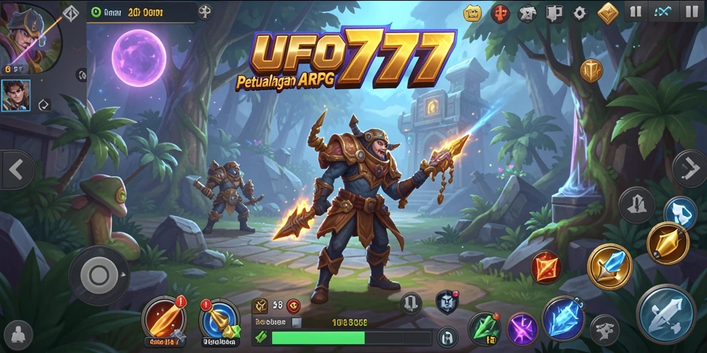 Screenshot gameplay dari <strong>UFO777</strong> menampilkan aksi pertempuran yang intens dan karakter yang dinamis.