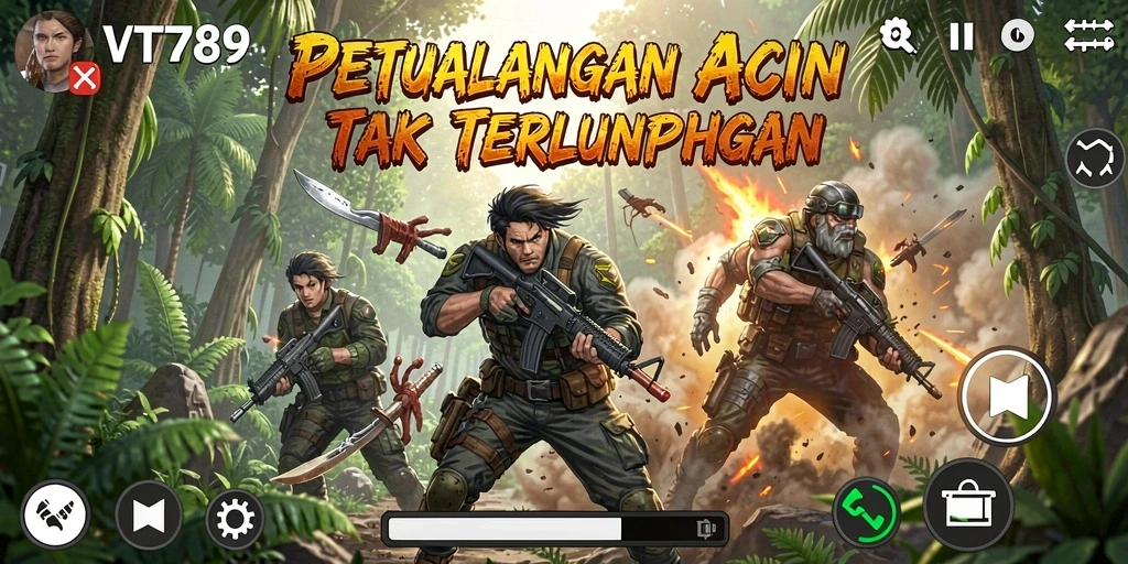 Gameplay VT789 yang mendebarkan dengan karakter yang dinamis.